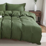 100% Pure Linen Duvet Cover with Button Closure and Corner Ties Soft & Breathable - Natural Full/Queen