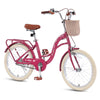 Bstjewey 20 in Girls Bike with Basket, Kids Bicycle for Ages 7 - 13