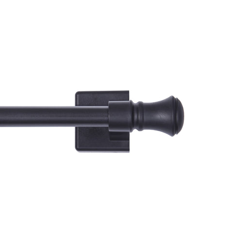 Mainstays Cameron 7/16 inch Adjustable Multi-Use Magnetic Appliance Rod, 16-28 inch, Black