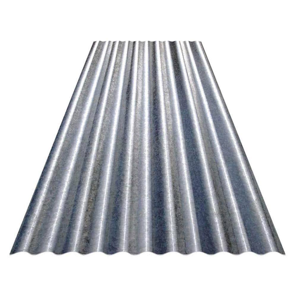 Gibraltar Building Products CR12G-U 12 ft. Corrugated Galvanized Steel 29-Gauge Roof Panel
