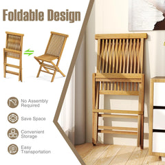 Tangkula 3 Pieces Folding Patio Bistro Set