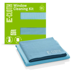 E-Cloth Glass Cleaner, Window Cleaning Kit, Premium Microfiber Window Cleaner, Great for Shower Glass Doors, Indoor & Outdoor Windows & Car