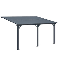 AECOJOY 14x10 Outdoor Hardtop Gazebo Adjustable Height (6.5-9.8Ft) Pergola for Patio