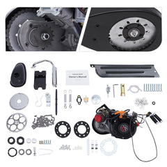 Aiqidi Full Set 100CC 4 - Stroke Bicycle Engine Kit Gas Motorized Motor Bike Modified Engine Conversion Kit Chain Drive 3HP 3600rpm