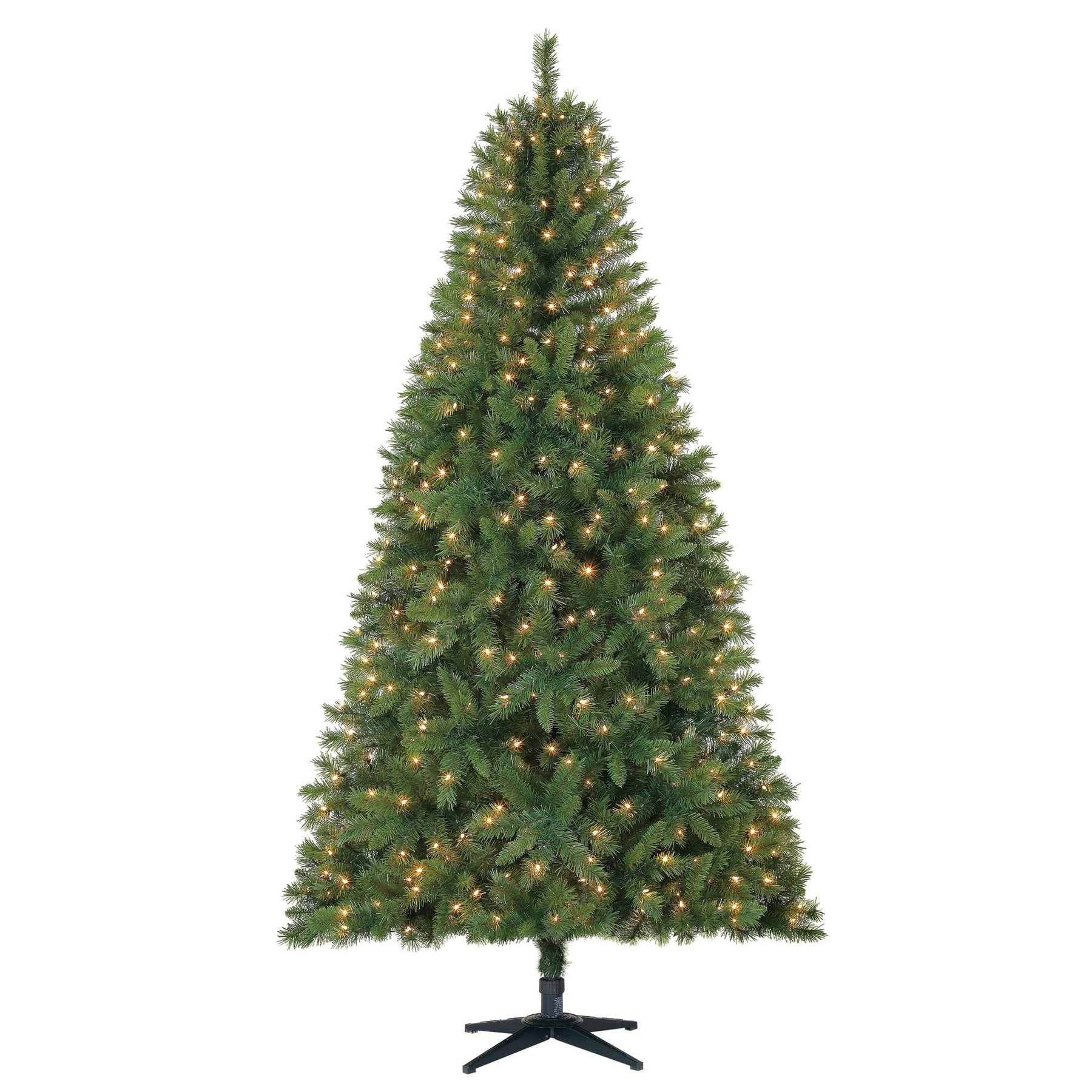 Holiday Time 7.5ft Pre-Lit Kennedy Fir Artificial Christmas Tree with 450 Clear Lights