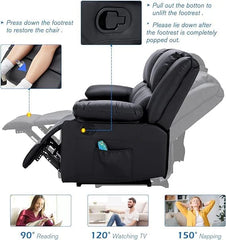 AECOJOY 3 PCS Recliner Sofa Set for Living Room Furniture Set