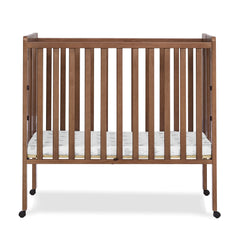 Delta Children Lee Portable Folding Mini Crib with 1.5 - Inch Mattress - Greenguard Gold Certified, Bianca White