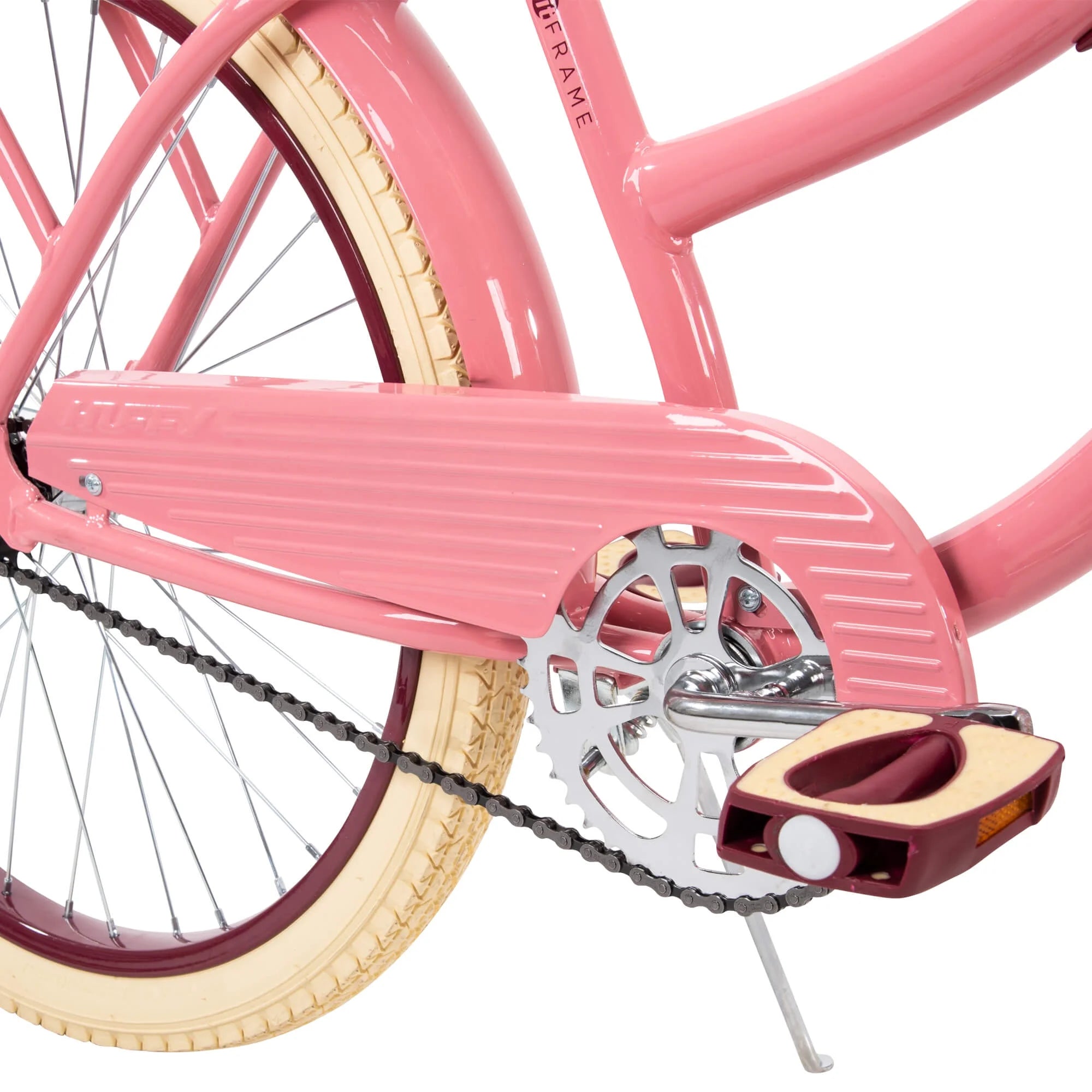 24" Nel Lusso Girls' Cruiser Bike, Pink Blush Powder