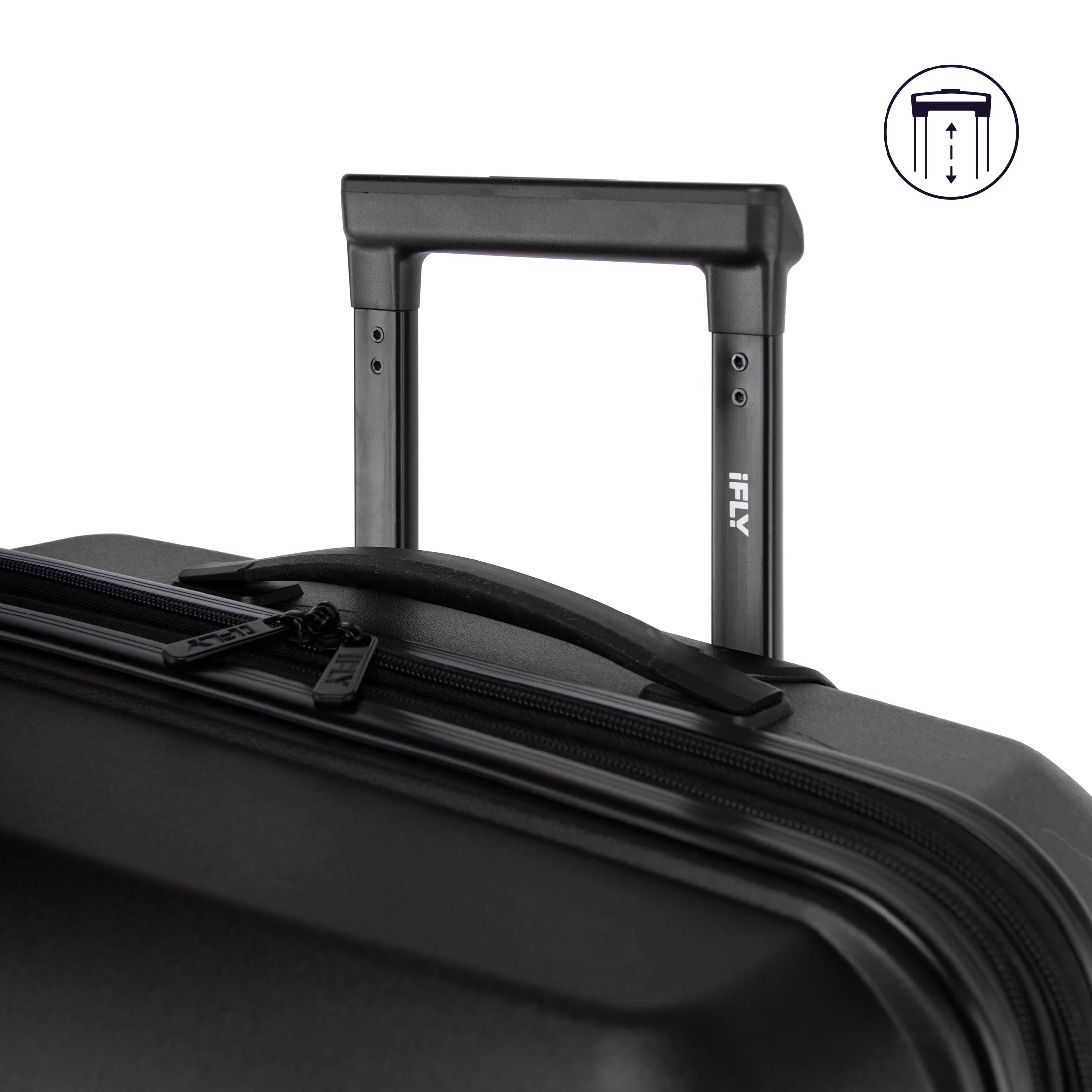 (2 Pack) PUR by Ifly Hardside 28" Checked Luggage, Black