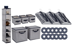 Delta Children 48 Piece Nursery Storage Set Navy (417)