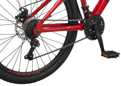 26 - In. Durham Unisex Mountain Bike, Red and Black, 21 Speeds