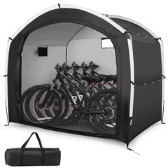 Tangkula Outdoor Portable Bicycle Storage Shelter Tent for 5 Bikes with 210D Oxford Fabric