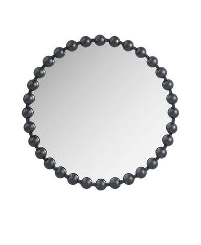 Madison Park Signature Marlowe Round Wall Mirror - Black - 27 in