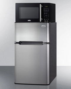 Summit Appliance 2 Door Microwave & Refrigerator - Freezer Combination with Allocator