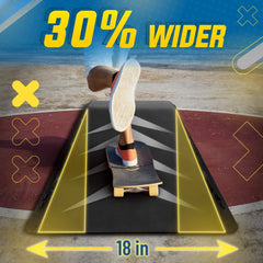 Yes4all Single - Piece Skateboard Ramp, Bike Ramp, Skate Ramp - Design for Beginners, More Durable, Safe, Capacity 220 lb