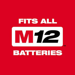 M12 FUEL 12V Lithium - Ion Cordless 3/8 In. Ratchet and 1/4 In. Impact Driver Kit (2 - Tool) W/Batteries, Charger & Bag