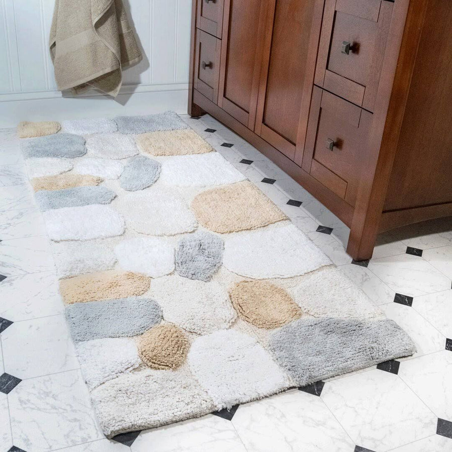 Ebern Designs Creline Bath Rug Color: Spa