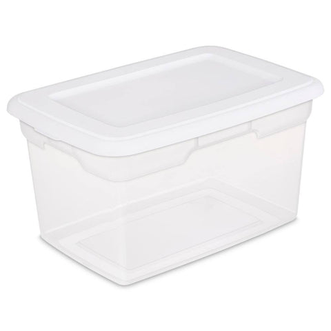 Sterilite Storage Box, White, 20 Qt./18.9 L