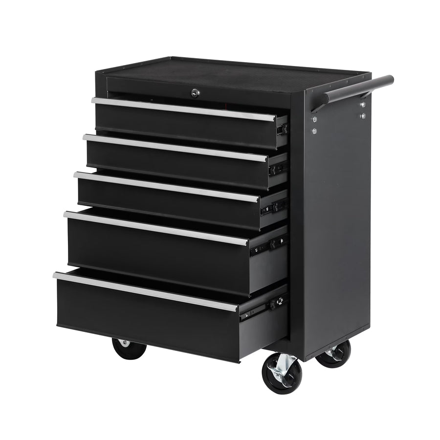 5 - Drawer Rolling Tool Chest Tool Storage Cabinet with Wheels Tool Organizer Box