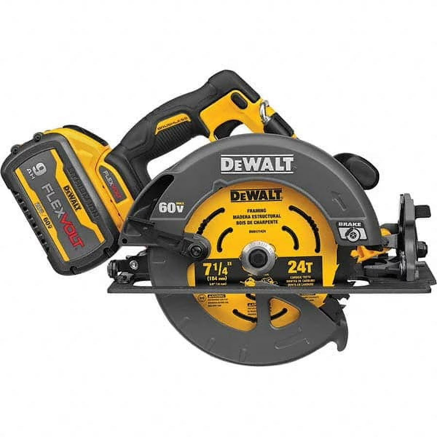 Dewalt FLEXVOLT 60 V 7 - 1/4 In. Cordless Brushless Circular Saw Kit (Battery & Charger)