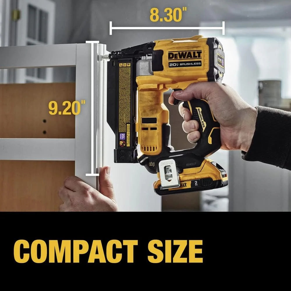 Dewalt DCN623D1 20 - Volt MAX Atomic Compact Cordless Pin Nailer Kit, Brushless Motor, 23 Gauge, Battery - Quantity 1