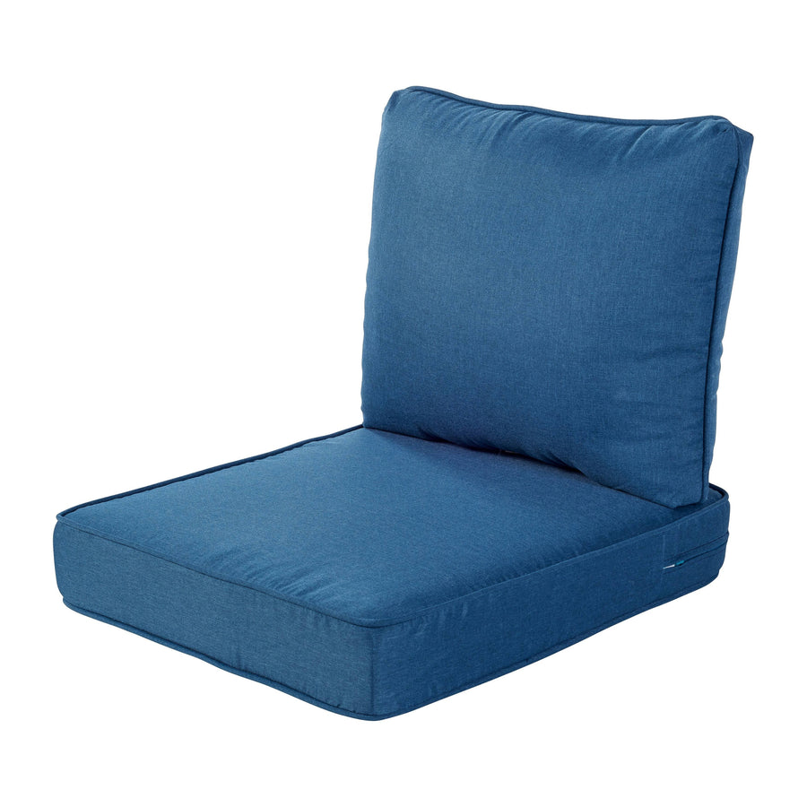 Haven Way Universal Outdoor Deep Seat Lounge Chair Cushion Set - 22x25 - Medium Blue