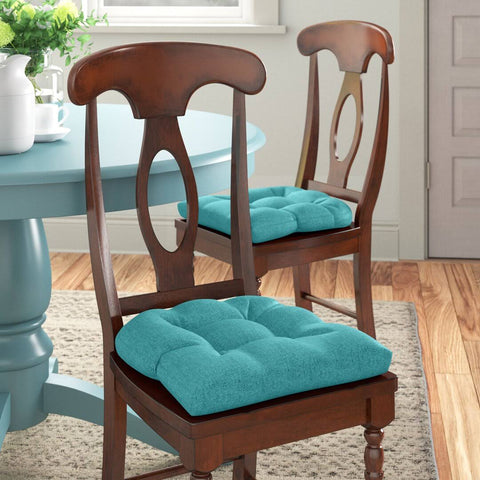 Indoor Dining Chair Cushion Andover Mills Fabric Teal