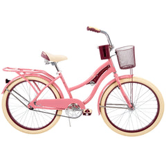 24" Nel Lusso Girls' Cruiser Bike, Pink Blush Powder