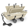 Cuddy 40 QT Floating Cooler and Dry Storage Vessel with Cuddy Crawler Wheel Kit - Navy