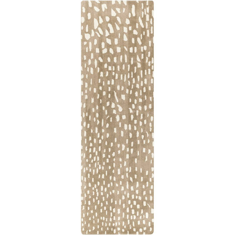 Jona Animal Print Handmade Tufted Wool Light Brown/Tan/Cream Area Rug Birch Lane Rug Size: Runner 2'6" x 8'