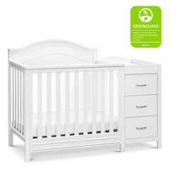 Davinci Charlie 4 - in - 1 Convertible Mini Crib & Changer in White