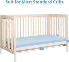 Dual Sided Crib and Toddler Mattress, 6 in 2 - in - 1 Foam Baby Mattress for Standard Full Size Crib, with Removable Washable Cover