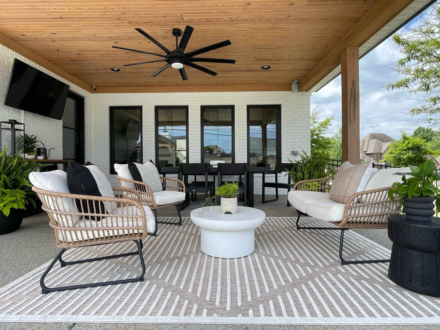 Hauteloom Anah Cream Outdoor Rug - 5'3" x 7' Rectangle