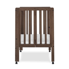 Delta Children Lee Portable Folding Mini Crib with 1.5 - Inch Mattress - Greenguard Gold Certified, Bianca White