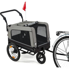 AECOJOY Dog Bike Trailer, Large 57'' Pet Bicycle Carrier for Small and Medium Dogs
