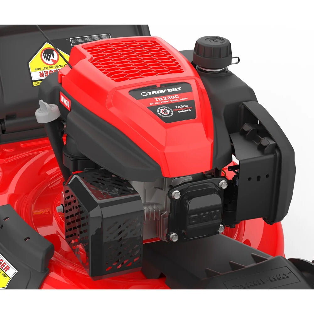 Troy Bilt TB230C | High - Wheel Self - Propelled Mower | 163cc Troy - Bilt Engine | 11" Rear Wheels | 3 - in - 1 Deck | Variable Speed FWD