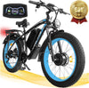 5000W (Peak) Electric - Bike for Adults, 60V 25AH Battery Electric Motorcycle, Dual - Motor - Ebike 50MPH Ebike, 26*4.0 Fat Tire Electric - Bicycle, AWD 21 - Speed Mountain Bike for All - Road UL 2849