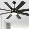 Dextrus 60 in Modern LED Outdoor/ Indoor Ceiling Fan with Remote Control