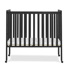 Delta Children Lee Portable Folding Mini Crib with 1.5 - Inch Mattress - Greenguard Gold Certified, Bianca White