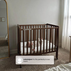 Delta Children Lee Portable Folding Mini Crib with 1.5 - Inch Mattress - Greenguard Gold Certified, Bianca White