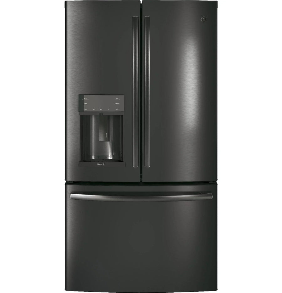 Appliances PFE28KBLTS 36 Inch French Door Refrigerator Black Stainless Steel
