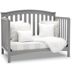 Delta Children Waverly 6 - in - 1 Convertible Baby Crib. Grey