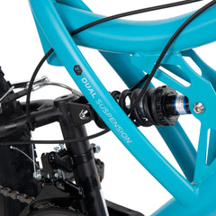 Huffy 24" Trail Runner Girls Full Suspension Mountain Bikes, Teal Blue