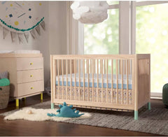Dual Sided Crib and Toddler Mattress. 6 inch 2-in-1 Foam Baby Mattress for Standard Full Size Crib. with Removable Washable Cover