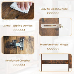 Tangkula Over the Toilet Storage Cabinet with Toilet Paper Holder & Adjustable Shelves