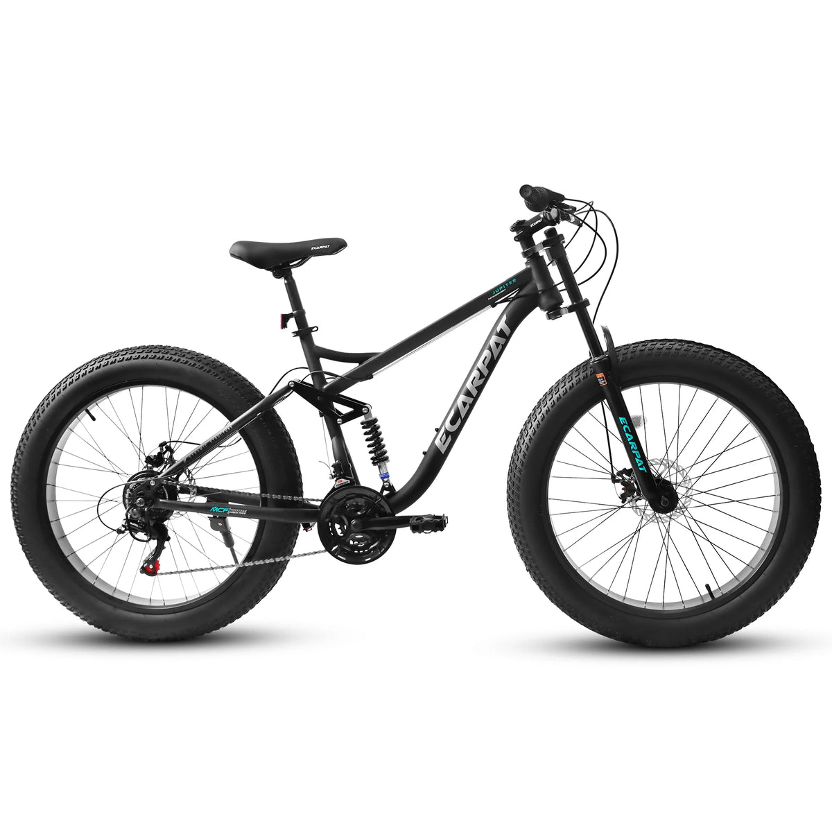 Ambifirner 26" Fat Tire Mountain Bike with Full Suspension - 4" Wide All - Terrain Tires & Shimano 21 - Speed Drivetrain - Outdoor Bike for Men/Women 85% Pre - Assembled Durable Design