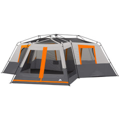 Ozark Trail 20' x 18' 12 - Person 3 - Room Instant Cabin Tent with Screen Room, 56.5 lb