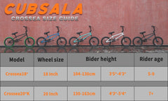 Cubsala 20 in Kids BMX Bike Freestylefor Age 6 - 14 Years Old Boys Girls with 4 Pegs, Black with Red Tires