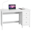 Computer Desk Study Writing Desk Home Office Workstation with 3 Drawers Black