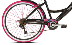 26" Susan G. Komen Cruiser Bike, Adult, Ages 12+, Black and Pink